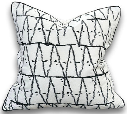 VIVA Aari Embroidered Casement Throw Pillow, Assorted Multicolor